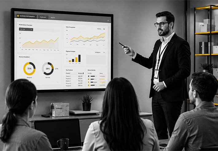 Présentation de tableaux de bord supply chain